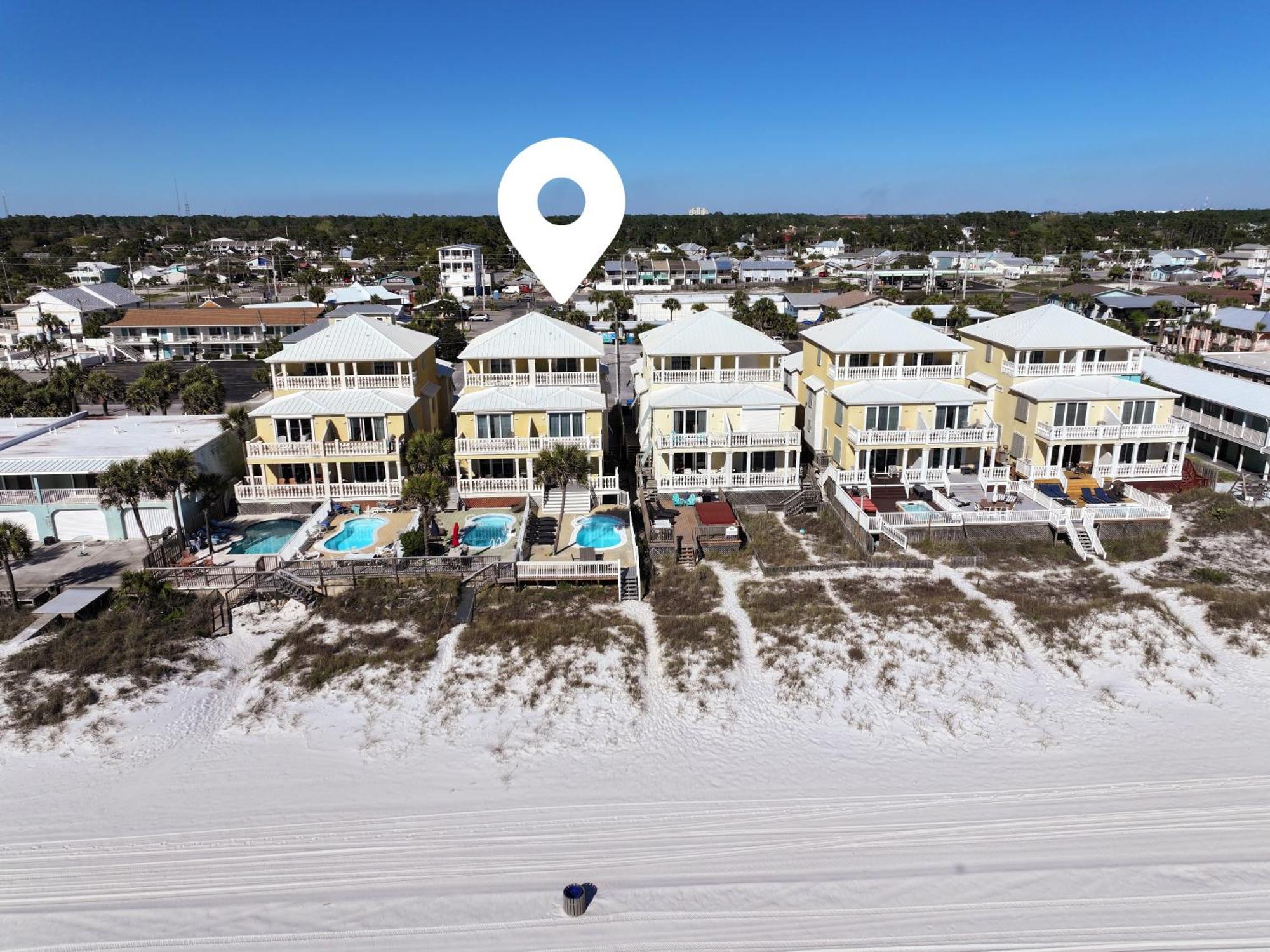 Just Beachy - 5 Bedroom 5 Bathroom Beach Front Home! Sleeps 20 Home Panama City Beach Exterior foto